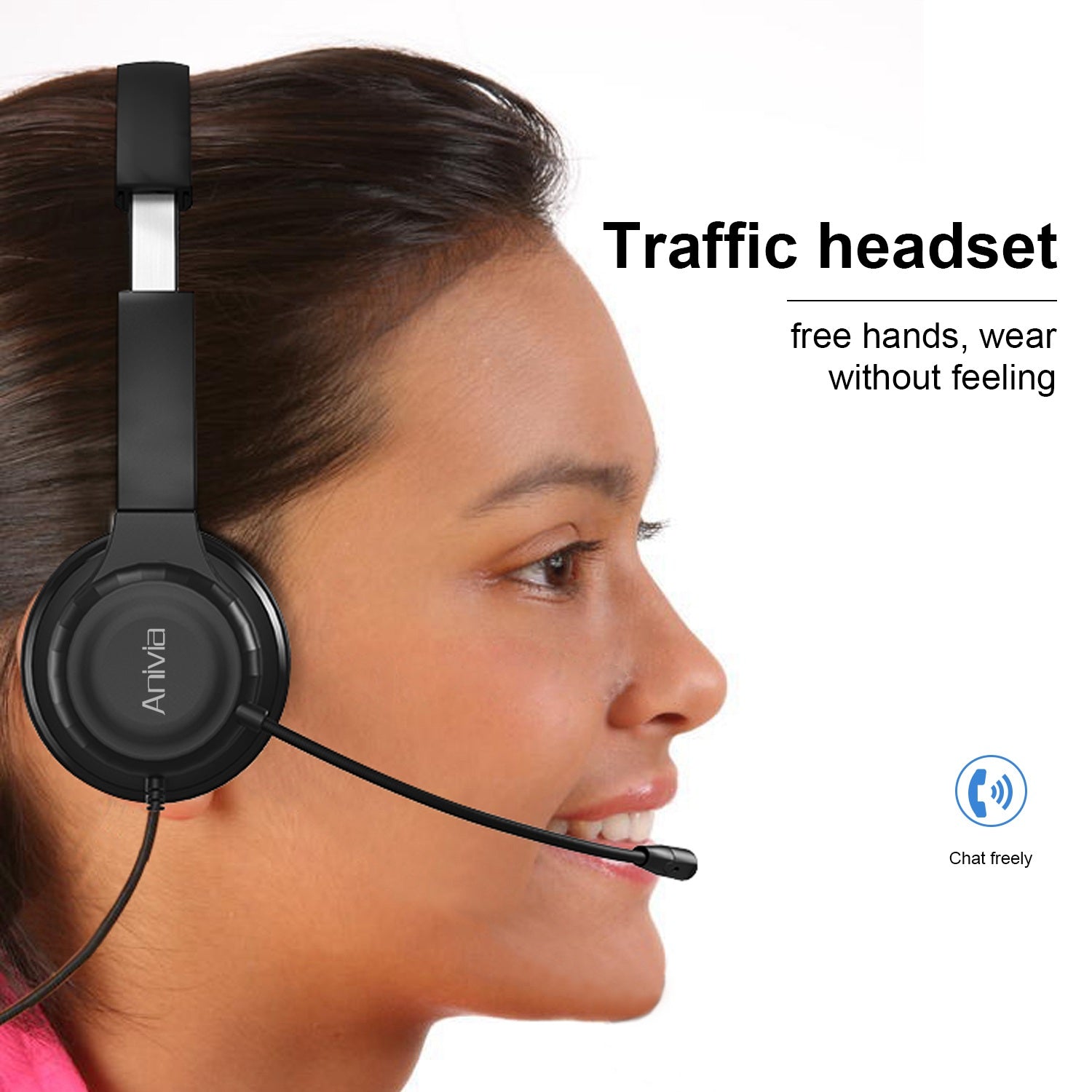 ANIVIA A7 Wired Headset with Noise-reduction Microphone Folding Rotating Headphone Integrated Headset for Game Conversation ANIVIA A7 Wired Headset with Noise-reduction Microphone Folding Rotating Headphone Integrated Headset for Game Conversation